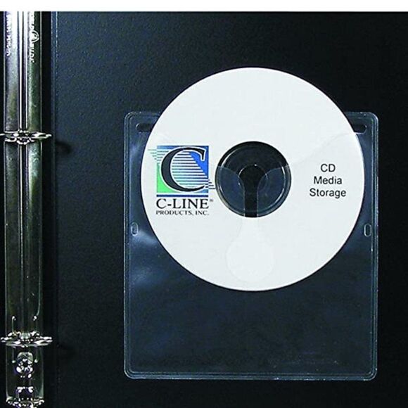 Self-Adhesive CD Holder, 5.33 x 5.66 Inches, Clear - Picture 1 of 3
